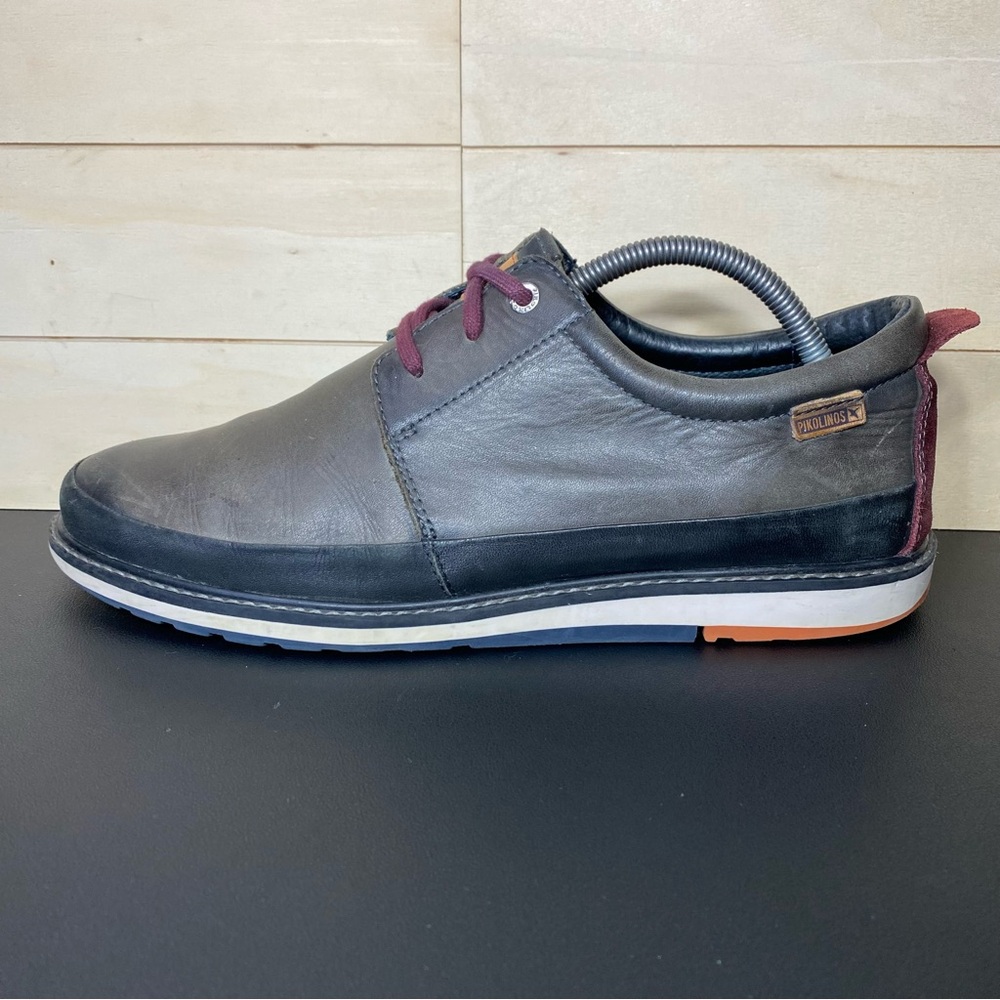 Pikolinos Berna Lace Up Grey Leather Men's Size 8.5 Shoes EU42 - Picture 4 of 11